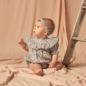 Noralee Eva Romper Sky Floral